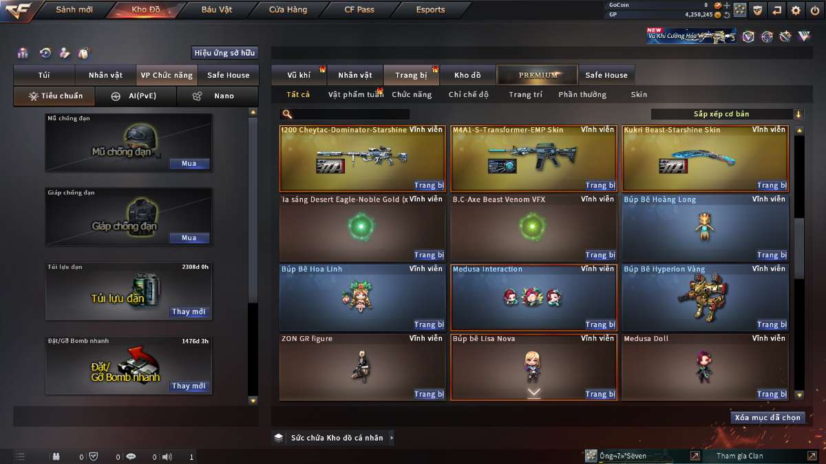 shop acc cf uy tin gia re